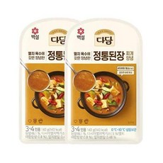 CJ 다담 정통된장찌개 양념 2개, 1세트, 140g