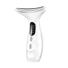 4 색 목 미용 기기 얼굴 리프팅 기계 이중 턱 제거기 LED 피부 타이트닝 페이셜 마사지기, [01] WHITE, 한개옵션1