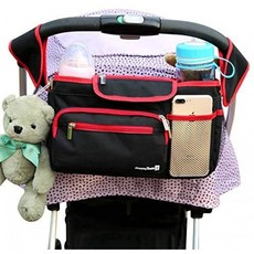 컵 홀더가 있는 범용 유모차 Organizer 가방 Uppababby Baby Jogger Britax Bugaboo BOB Umbum Caddy Parent Console 및, 단일옵션