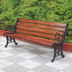 꽃 등벤치 야외 팔걸이 벤치 3인용 4인용 공원 정원 학교 아파트 야외벤치, 사이즈 선택:3인용