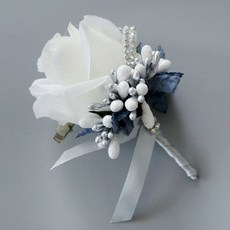 반짝이리본코사지