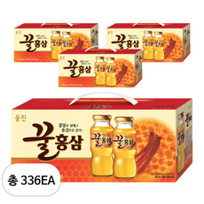 웅진 꿀 홍삼 혼합 음료, 180ml, 336개