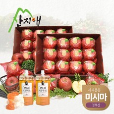 산지애 씻어나온 꿀사과 2.8kg 2box+무설탕 사과잼2팩