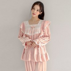 셀레니브 애나벨 여성 수면잠옷 세트 파자마 홈웨어 겨울잠옷 23-06732