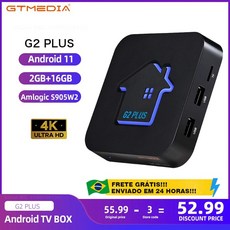 미디어박스 안드로이드 PLUS G2 4K 2022 GTMEDIA 박스 11 TV UHD, 미국플러그_01=G2PLUS - 잘컴미디어박스