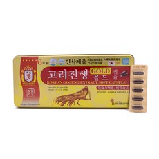 6년근 고려진생골드캡슐 120캡슐 인삼캡슐, 1개, 830mg - 인삼추출물