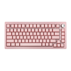 Epomaker Tide75 QMK/VIA 75% 풀알루미늄 유무선 기계식 게이밍 키보드, Pink