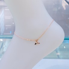 고래꼬리18k발찌