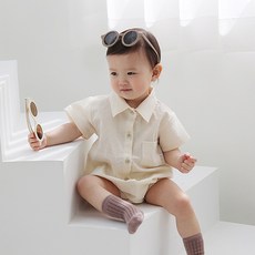 신생아 아기옷 유아 베이비슈트 바디슈트 여아 남아 여름슈트 - 썸머카라슈트