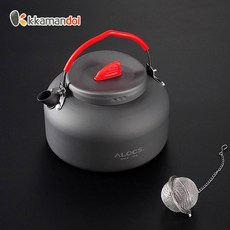 알록스 초경량 감성 캠핑용 주전자 1.4L + 스텐 티볼, 단품