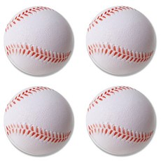 6.3 7.0 스펀지 야구공 2P 3P 4P 안전 스펀지공 야구 소프트볼 연습공, 스펀지 야구공 7.0cm, 4개