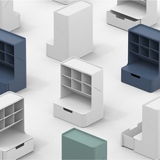 시스맥스 하이브 데스크 오거나이저 책상정리 연필꽂이 펜슬 홀더, 화이트