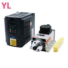 4 베어링 ER20 cnc 스핀들 모터 2.2KW 220V 380v 24000rpm 공기 냉각 2.2KW VFDinverter 13 ER20 콜렛, 중국, YL 인버터