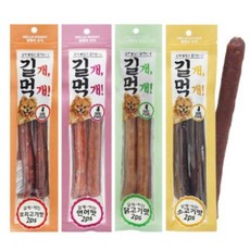 와와펫 참좋은간식 길개먹개 강아지 간식 2p 소고기맛 오리맛 연어맛 치킨맛 4가지맛 8개, 1개, 64g, 4가지맛8개