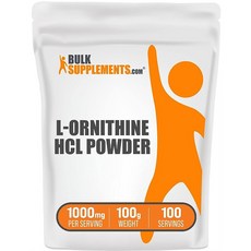 홈쇼핑 벌크서플리먼츠 L 오르니틴 HCl 젖산 파우더 100g, 1개
