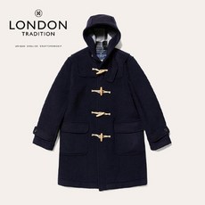 [공식] 런던트레디션 에리카 후드 더플 코트 Navy