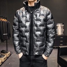 동북 멋진 광면 패턴 스탠딩카라 패딩 코트 WAITAO 개성 비지니스 힙합 보온 웰론
