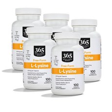 365홀푸드마켓 L 라이신 500mg 프리폼 필수아미노산 L-Lysine, 100정, 5개