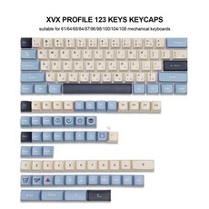 스웨그키 커스텀 키보드 키캡 123 키 캡 프로필 보라색 일본어 용 염료 승화, 없음, 없음, blue