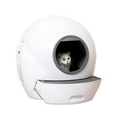 고양이 자동 화장실 와이파이 배변 상자 앱 제어 패드 분지 애완 동물 쓰레기통 청소 선풍기, 없음