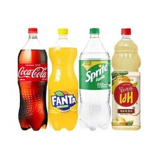 코카콜라+환타파인애플+스프라이트+갈아만든배 1.5L 1개씩, 4개