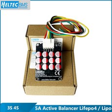 이퀄라이저 믹서 Heltec 3S 4S Lifepo4 밸런서활성 이퀄라이저 5A 배터리 에너지 커패시터 그룹 밸런스 중, 한개옵션0