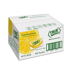 TRUE LEMON Water Enhancer Bulk Pack 0 Calorie Drink Mix Packets Sugar Free Flavoring Made with, 0.8g, 500개입, 1개