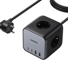 유그린 65W GaN 멀티탭 충전기 3680W U-15685, 1개