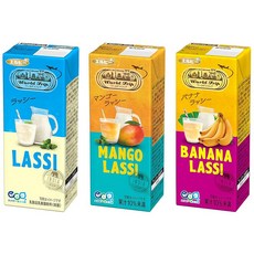 엘비 WorldTrip 래시 어소트먼트 세트 200ml×24개 8개×3종 유제품 유산균 음료 종이팩라씨/망고라씨/바나나라씨, 24개, 200ml