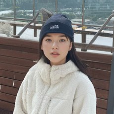 크레암 따뜻한 겨울 방한 비니 아웃도어 캐주얼 로고 심플