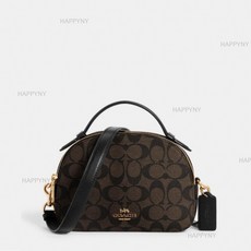 코치 [HAPPYNY]COACH_1591 세레나 사첼백 SERENA SATCHEL BAG(BLACK BROWN)