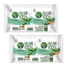 CJ 행복한콩 국산콩100%두부 부침찌개 300gX2개입 300g, 4개, 300g