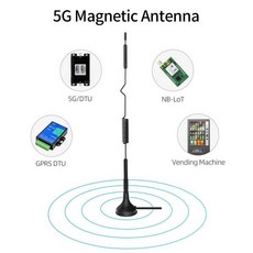 5G 풀 밴드 고이득 소형 흡입 컵 안테나 스프링 및 오실레이터 마그네틱 에어리얼 600-6000Mhz 15dBi SMA, 01 3M Cable