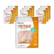 굽네 로드닭 생닭가슴살 1kg, 10봉, 10kg