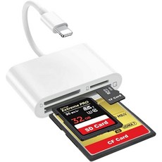  3 in 1 USB3.0 TF카드 SD카드 CF 카드리더기 (for 애플 아이폰용) 