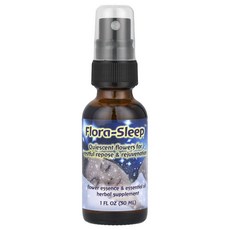 Flower Essence Services Flora-Sleep 꽃 에센스 및 에센셜 오일 30ml(1oz), Flower Essence Services Flo..., 1개, 30ml