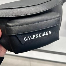 슬링백 힙색 크로스 메신저 Balenciaga/Paris 가족 남성의 순수한 컬러 로고 카우 포트 가방 클라슨 크로스 -체적 가방