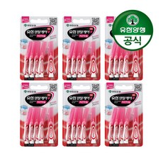 유한양행 [본사직영] 유한덴탈케어 치간칫솔 5입 SS(0.8mm), 5개입, 6개