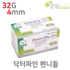 닥터파인 인슐린 펜니들 32G 4mm 100p 멸균주사침, 1개, 100개