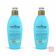OGX Moroccan Curling Perfection Defining Cream 모로칸 컬링 퍼펙션 디파이닝 크림 6oz(177ml) 2팩 컬크림, 177ml