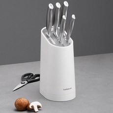 [락앤락 최고급]일체형 칼 6종+분리세척 칼블럭 풀세트, 상세설명 참조