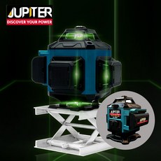 주피터 JL-4DP 4D 미니 그린레이저 레벨기 배터리 풀세트 16라인