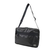 B5 2 PVC Black [포터] 전술 숄더백 사이즈 층식 남성 여성 (폴리 에스테르 가공
