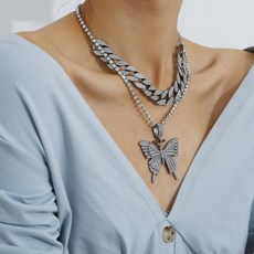 실버볼드목걸이