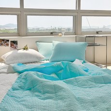 루시드슬립 시원보송 오션 시어서커 멜로자수 여름 차렵이불 SS/Q 5color