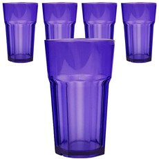 미르 8각컵 480ml 16oz, 블루, 5개