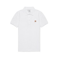 [명품]메종키츠네 24SS 폭스 헤드 패치 카라 티셔츠 화이트 LM00208KJ7002 P100 LM00208KJ7002P100
