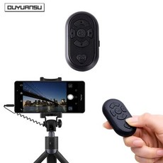 작고 원격제어 편리한 휴대폰 USB 충전 리모컨 틱톡 비디오 라이크 셀카 라이브, Black, 1개