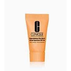 크리니크 수퍼 디펜스 시티 블록 SPF 50 데일리 에너지 + 페이스 프로텍터 시험용 미니 0.24 fl oz / 7 ml : 뷰티, 1