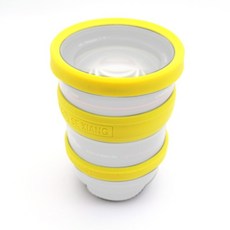 3in1 실리콘 렌즈 전면 링 및 포커스 줌 고무 밴드 보호 커버 케이스 DSLR 카메라 52-77mm 구경, 04 YELLOW_06 62mm, 1개